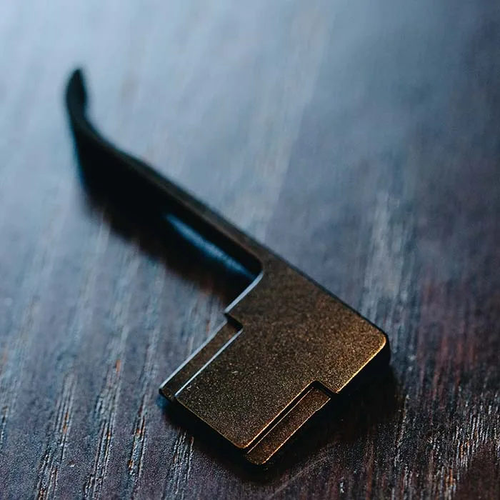 Черная Алюминиевая Подставка для большого пальца внешняя металлическая крышка