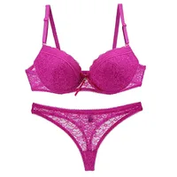 Ensemble de soutien-gorge Push Up en dentelle pour femmes, sous-vêtements Sexy, grande taille, 34/75, 36/80, 38/85, 40/90, 42/95, nouvelle collection 5