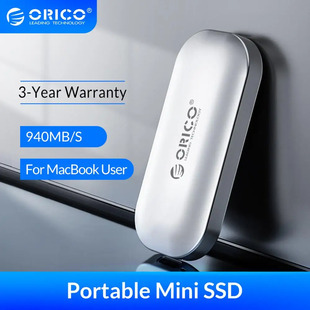 ORICO iMatch IV300 внешний SSD жесткий диск Ultra Mini M.2 NVME портативный 1000 МБ/с./с Алюминиевый