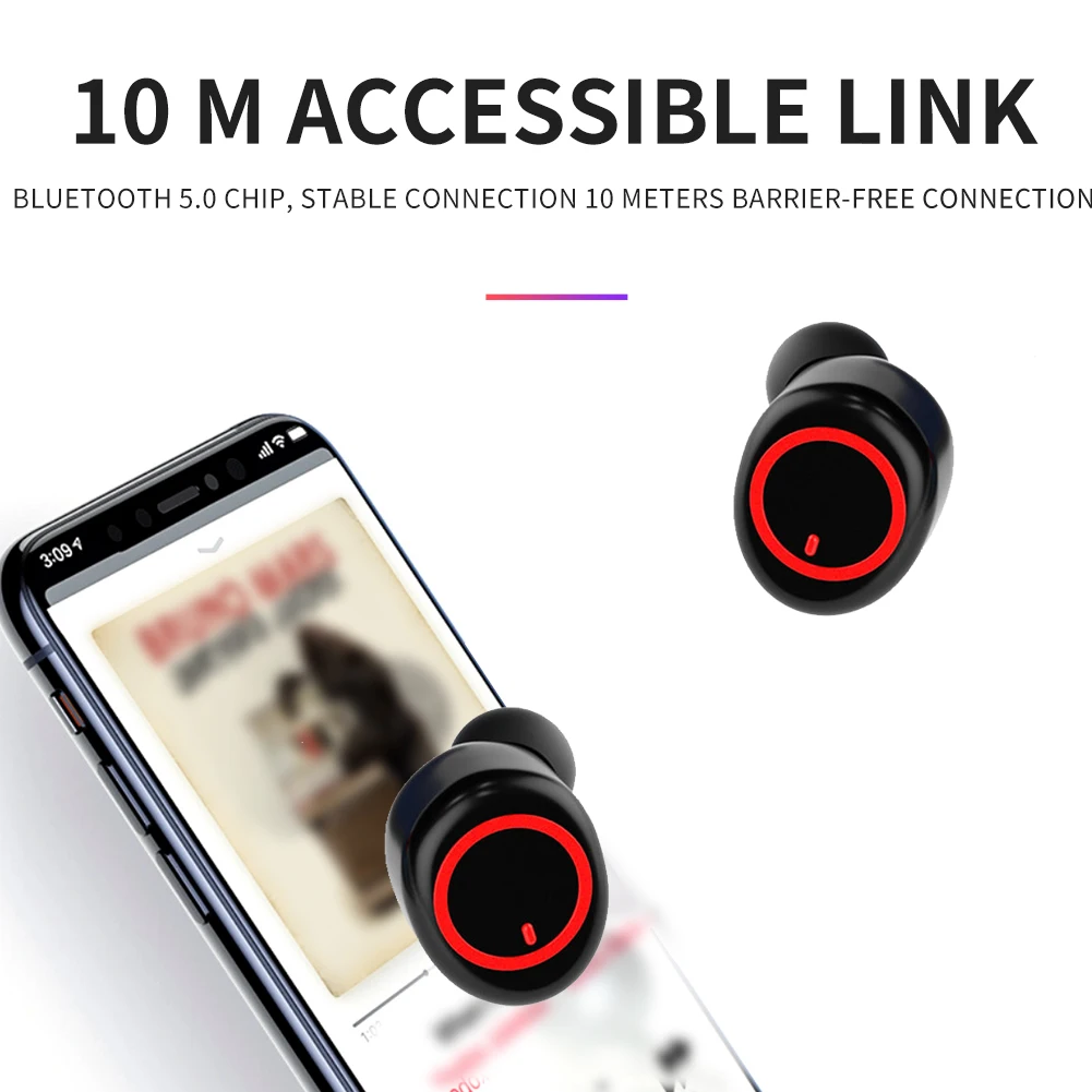 A13 Tws Bluetooth Earphone Wireless Earset Hands free Business Headset Music Headphones Sport Fitness with Charging Compartment