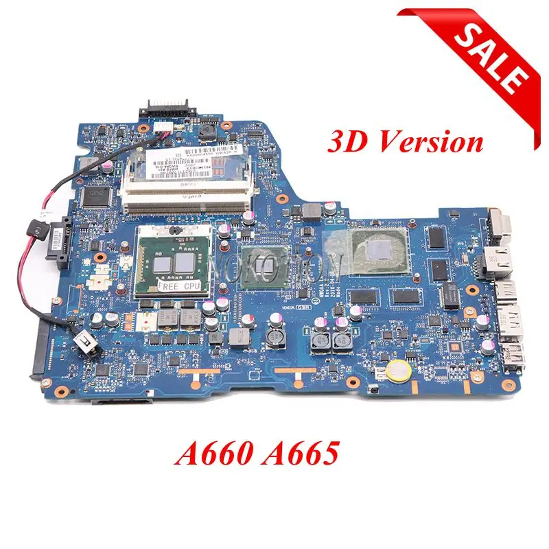 NOKOTION LA-6062P K000104430 K000112450 для Toshiba Satellite A660 A665 материнская плата ноутбука 3D версия GT330M