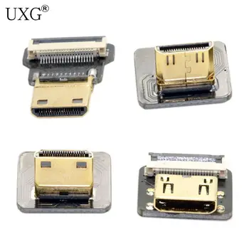 

5PCS/lot FPV Mini HDMI Type C Male/Female Connector Down/UP Angled 90 Degree for FPV HDTV Multicopter Aerial Photography