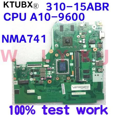 CG516 NMA741 NM-A741 подходит для Lenovo Ideapad 310-15ABR ноутбук материнская плата Процессор A10-9600 4