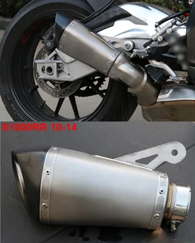 

Titanium Alloy S1000RR S1000R 2010-2016 Motorcycle Exhaust Muffler Carbon Fiber Motorbike Muffler Exhaust Escape Damper Leak