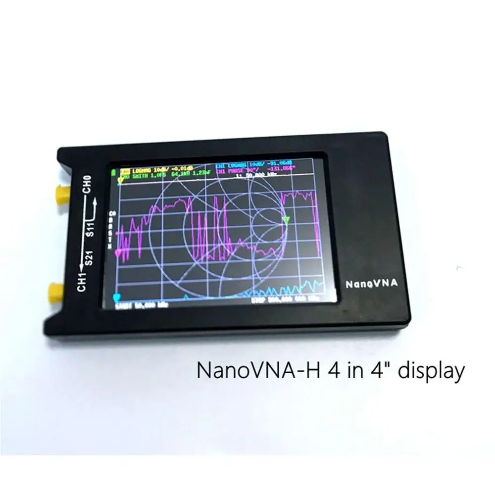 Векторный анализатор сети LCDHF VHF UHF UV 4 дюйма 2020 NanoVNA-H4 |