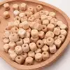 50Pcs/Lot Square Wooden Alphabet Beads 12mm English A-Z Personalized Name Letter Beads for Baby Nursing Pacifier Chain Accessory 4