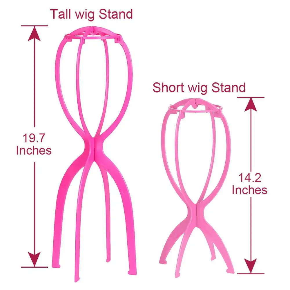 Wig Stand Wig Holder, Short Wig Stand Portable Wig Head Stand