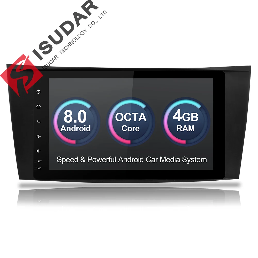 Isudar Автомобильный мультимедийный плеер dvd automotivo Android 8 0 для Mercedes Benz/W211/E200/E220/E300 GPS