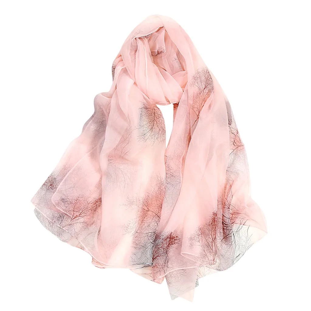 pink chiffon shawl