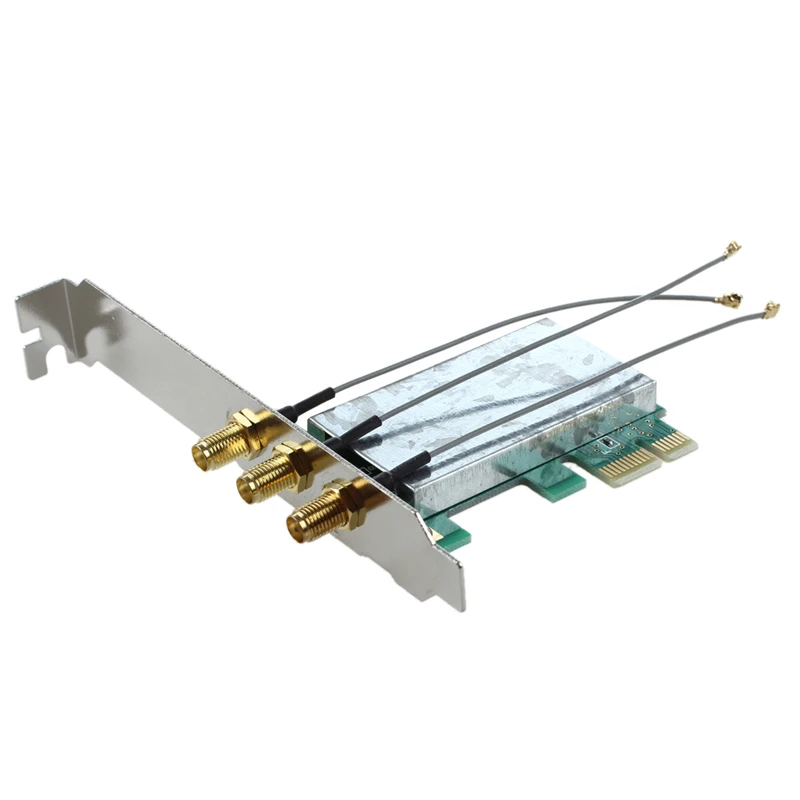 Mini PCI-E to PCI-E Wireless Card / 3 Antennas