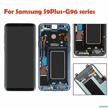 Супер AMOLED для samsung Galaxy S9 Plus G965F G965U S9plus ЖК-дисплей сенсорный экран дигитайзер дефект черное пятно
