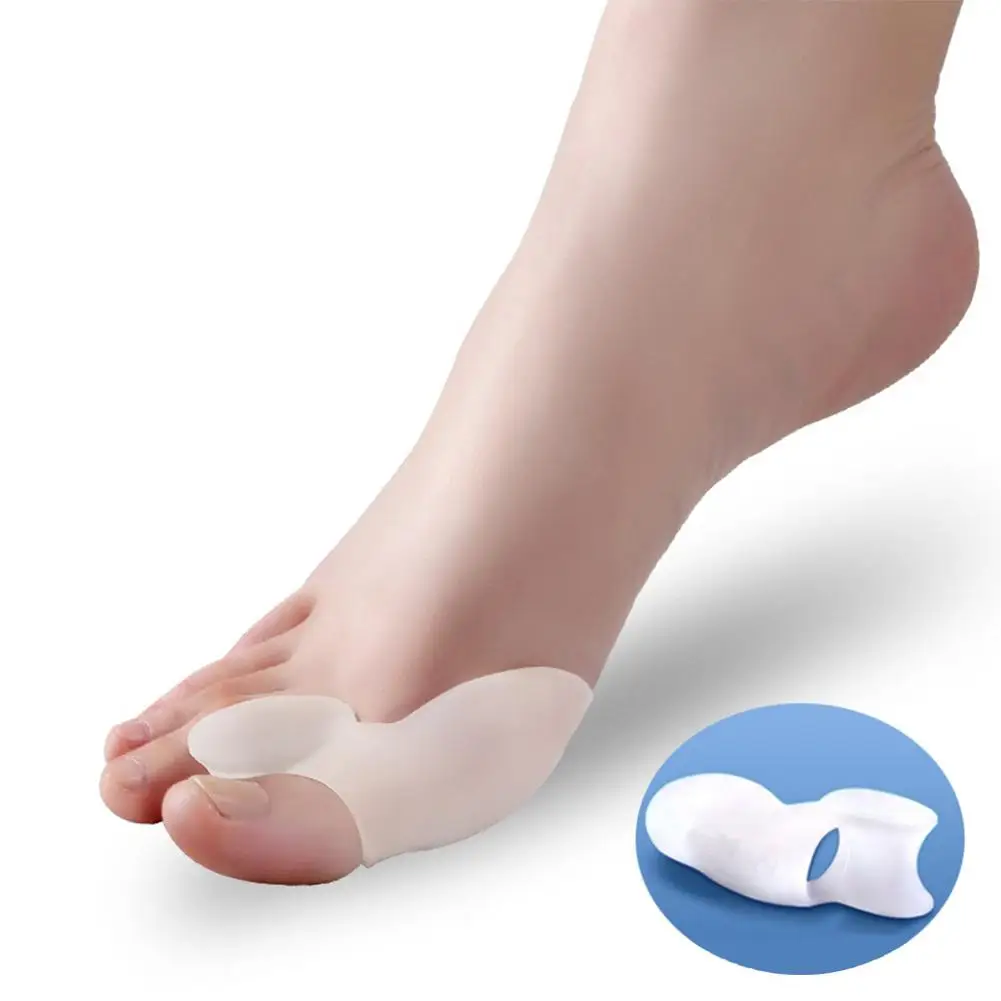 

Hallux Valgus Guard Soft Silicone Corrector Separator Bunion Pain Protection Toes Separator Foot Care Tool for Man Woman