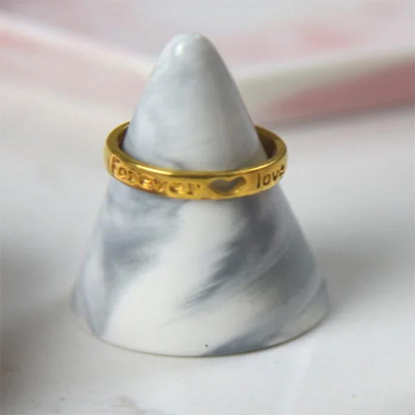 Homies розовое керамическое кольцо Ювелирная стойка для показа держатель формы конуса Органайзер серьги ожерелье ювелирные браслеты и кулоны - Цвет: blue Ring buckle