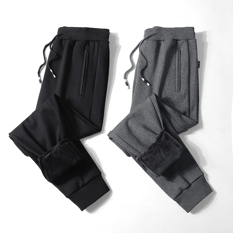 Спортивные брюки мужские осенние и зимние обтягивающие свободные и большие размеры спортивные брюки мужские повседневные брюки осенние толстые эластичные брюки мужские