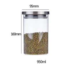 Новые контейнеры для хранения продуктов, не содержит свинца, стеклянные банки, закрытые бутылки с крышкой для кухни