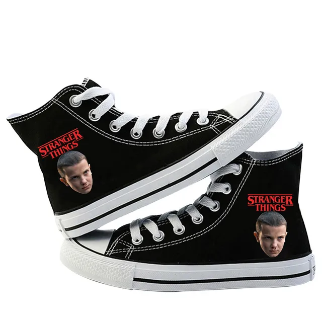 vestido Anestésico paracaídas Stranger Things 3 Eleven zapatos de lona para niñas y niños, zapatillas de  Cosplay altas, planas, informales, transpirables|zapatos| - AliExpress