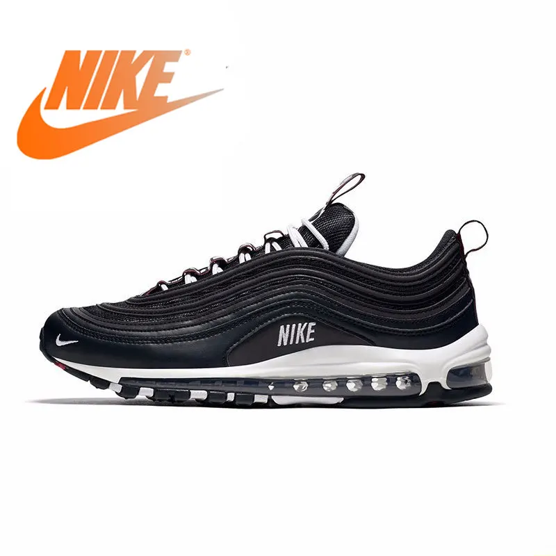 Оригинальный Nike Оригинальные кроссовки AIR MAX 97 Премиум Для мужчин, кроссовки для бега, дышащие, для активного отдыха и спорта; Дизайнерская