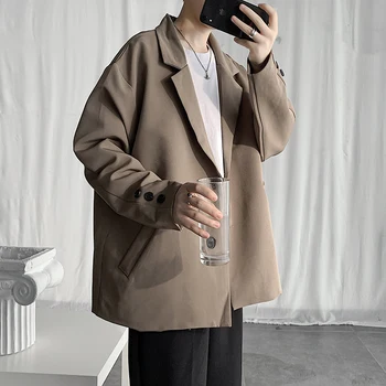 

2020 Spring And Summer Korean Style European And American Style Casual Solid Color Long-sleeved Small Suit Jacket Loose M-XL