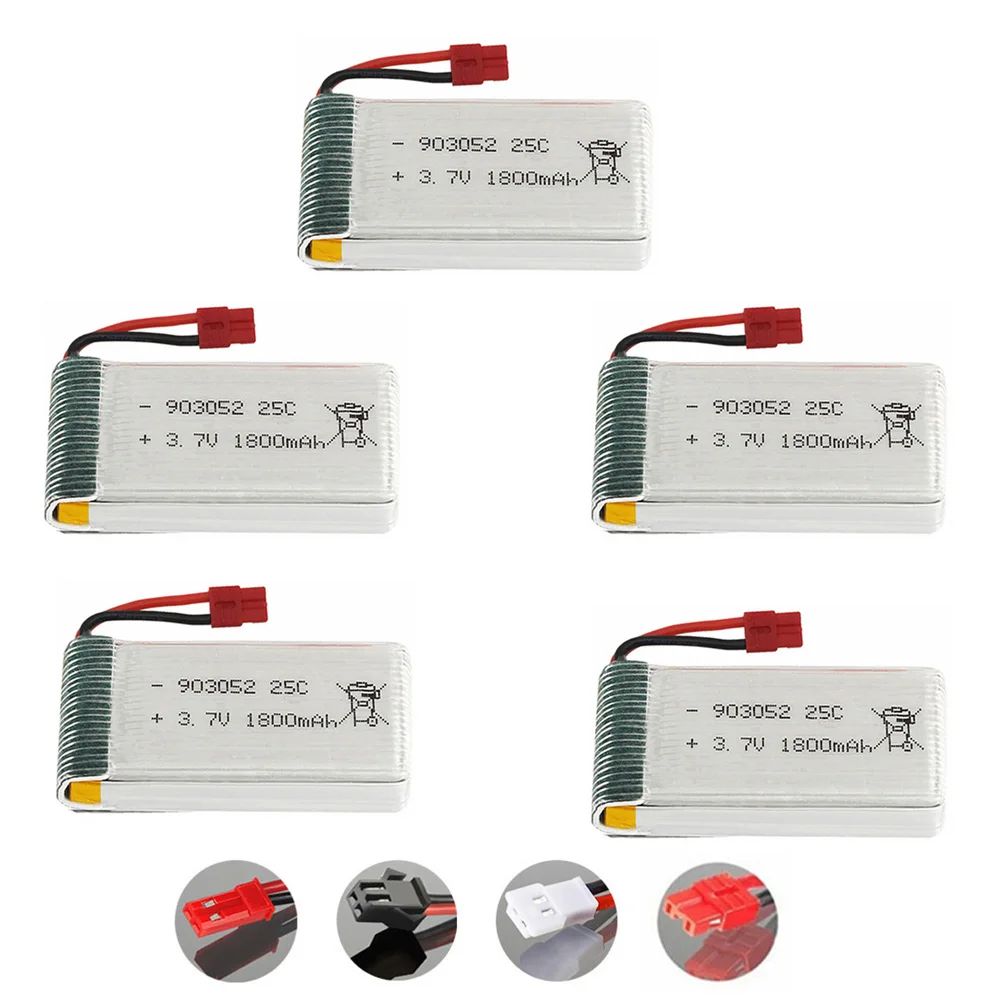 3 7 В 1800 мАч lipo батарея XH2.54/XH4.0/SM/JST для KY601S SYMA X5 X5S X5C X5SC X5SH X5SW X5HW M18 H5P HQ898 H11D H11C