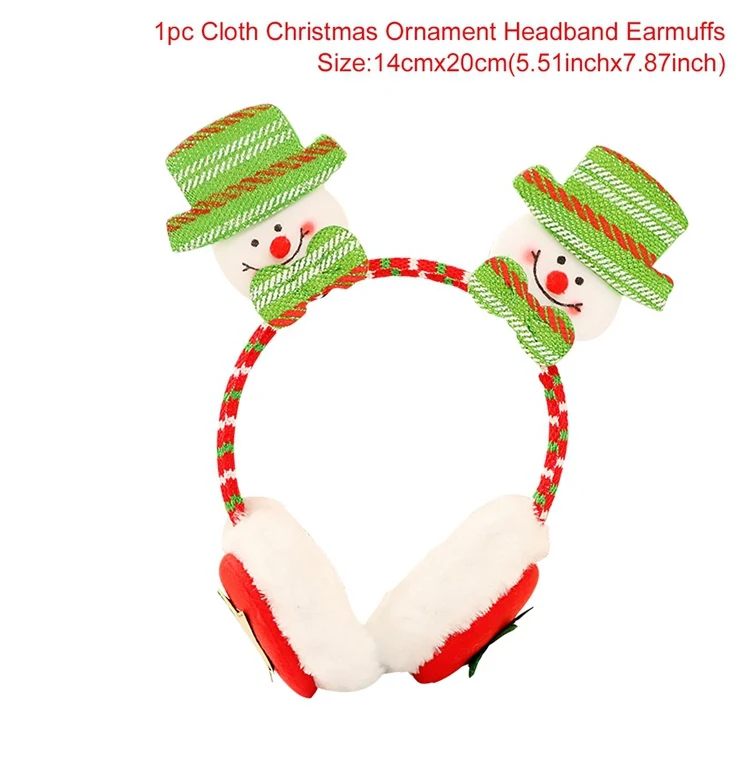 Рождественская повязка на голову, украшения, рождественские аксессуары для волос с оленем и Сантой, Рождественский Декор для Hom Navidad, подарки на год - Цвет: Style 7