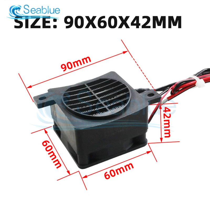 DC 12V 24V 100W 120W 200W Room Heater Energy Saving PTC Car Air Fan Heater  Constant Temperature Heating Heaters Safe Home DIY - AliExpress
