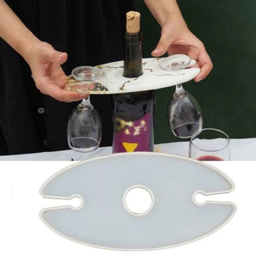 Форма для вина DIY хрустальное зеркало силиконовая форма поднос подстаканник