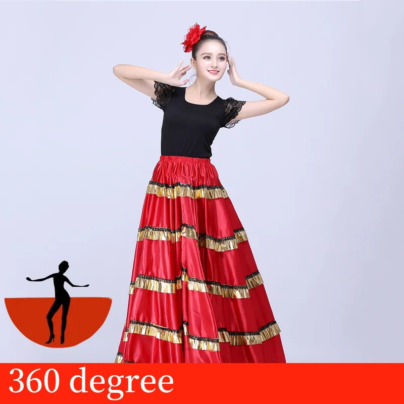 Женское фламенко платье Испанские костюмы Фламенго танцор одежда Леди Бальные танцы платья Одежда для танцоров для выступлений SL1442 - Цвет: style 2 360