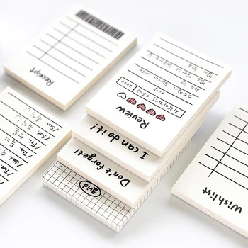 Yoofun 50 장 창조적 인 일일 일정 메모 패드 목록 시간 스티커 메모 일정 플래너 사무실 학교 용품 문구