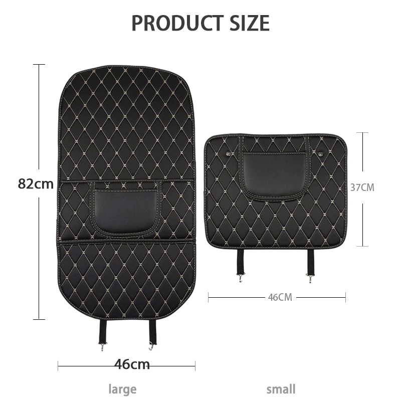 Car Seat Protector BLALION Car Seat Back Anti Kick Pad Leather Interior Anti Scratch Protector Cover Seat-Back Protective Pads Waterproof Accessory