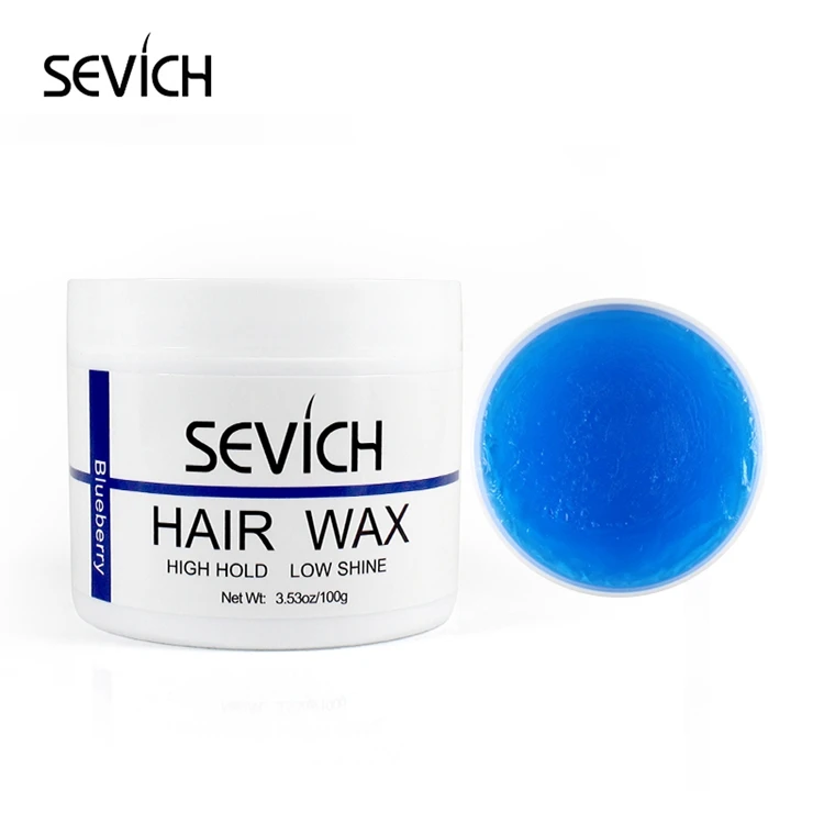 Sevich 100g Fashion Waxing Strong Hold Long Lasting Styling Men Hair Wax Pomade Molding Hair Gel Hairstyle Wax Mens Perfume Wax - Цвет: blueberry