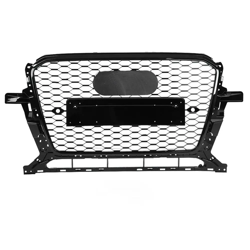 Для RSQ5 Style Front Sport Hex Mesh Honeycomb Hood Гриль черный для Audi Q5/SQ5 8R 2013 2014 2015 2016 2017 | Автомобили