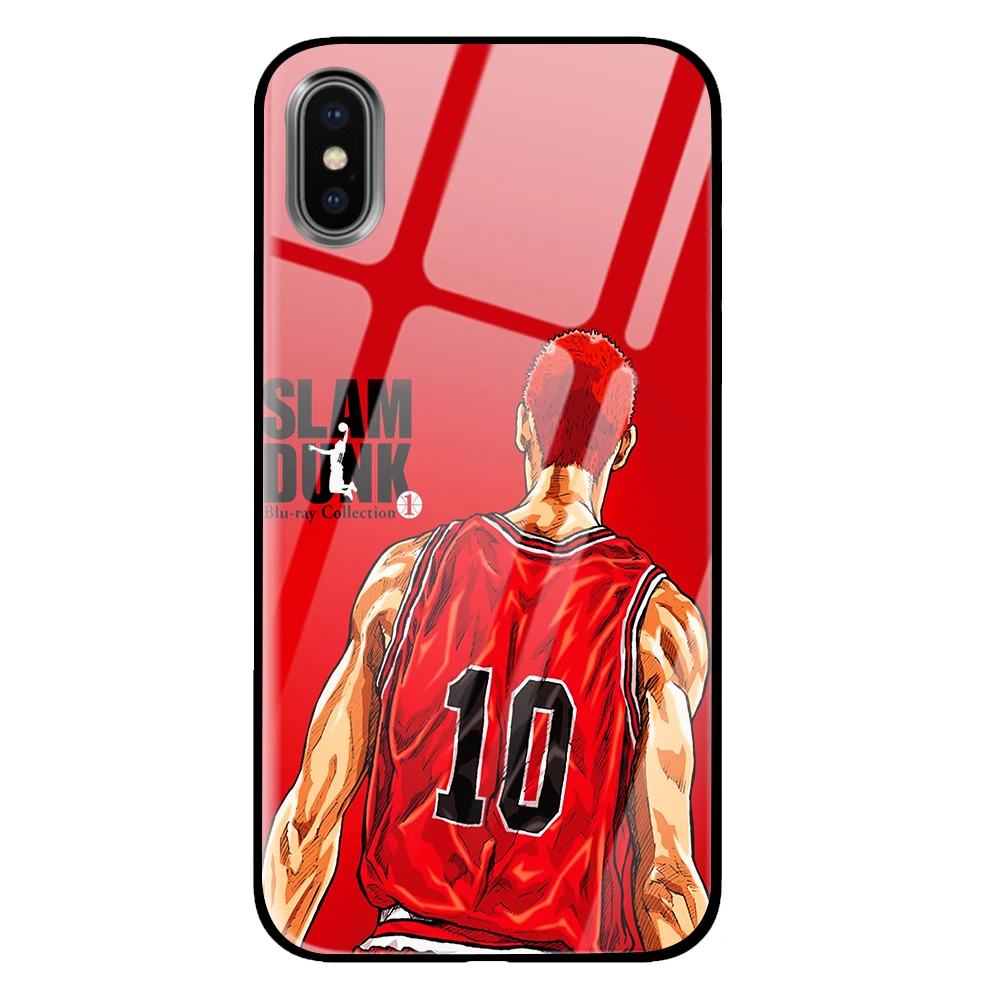 2 Slamdank аниме для iPhone 5 5S 6 6s 7 8 Plus X XS XR 11 Pro макс. закаленное стекло чехлы - Цвет: 2