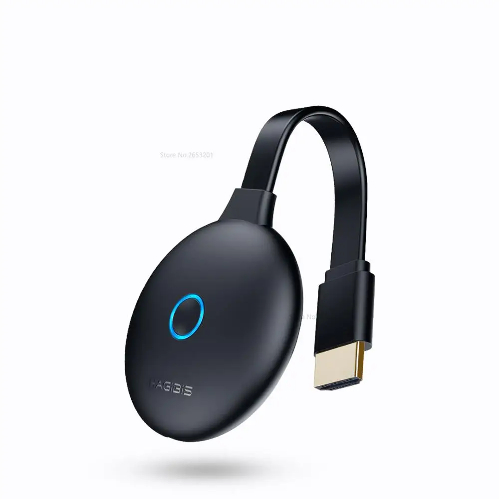 Черный Xiaomi HD беспроводной экран проектор мобильный Телевизор с экраном Hdmi видео передатчик 4K Apple Android автомобильный монитор офис умный дом - Цвет: Черный