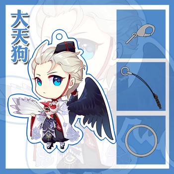 

Japan Anime onmyoji Decisive battle The other side of the flower Cosplay Party Acrylic Keychain Charm Keyring Phone Pendant Gift