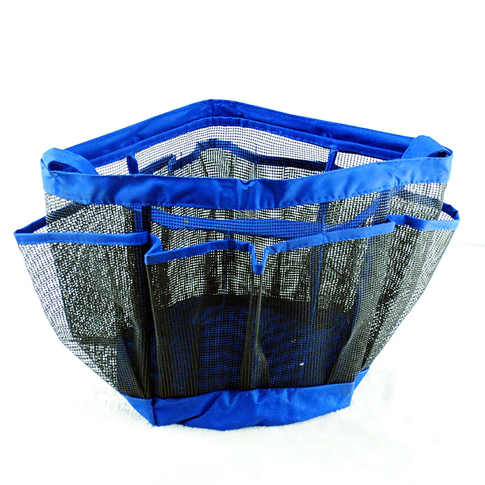 Быстрые сухие сумки для хранения подвесная сетка Ванная комната сумка органайзер для душа косметика для общежития/тренажерный зал/лагерь/Органайзер для поездок производства Портативный мешки для ванной - Цвет: Синий