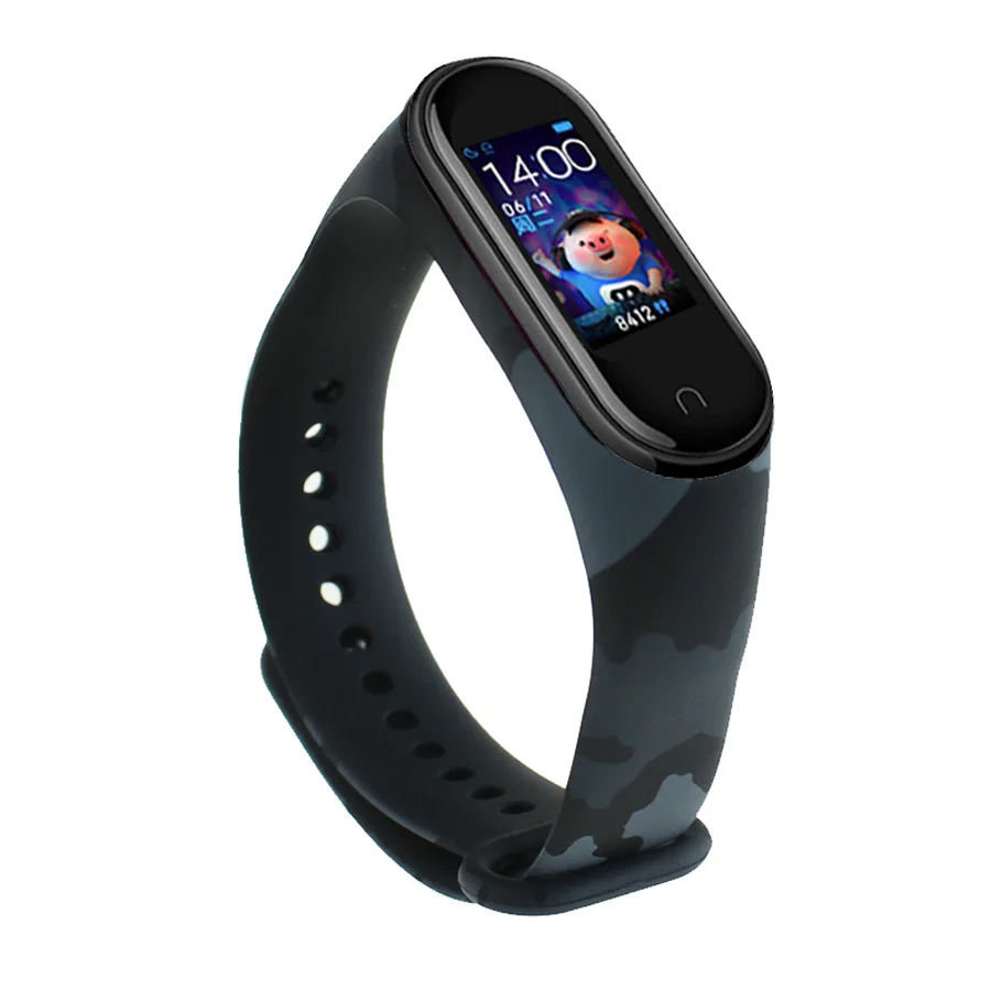 Mi Band 3 4 ремешок браслет красочный силиконовый браслет mi band 4 ремешок умный ремешок для Xiaomi mi 3 4 ремешок - Цвет: 60711