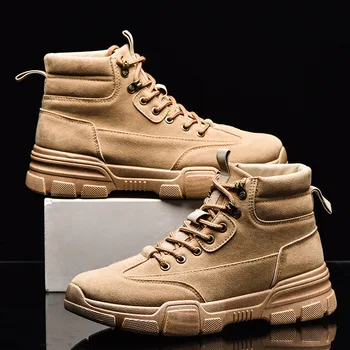 

Autumn and Winter Men's shoes Platform Outdoor Anti-cold Wear-resistant fashion men's casual shoes Plus Size chaussures femme