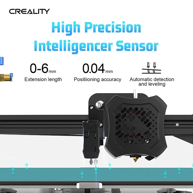 CREALITY 3D Printer CR Touch Sensor 32Bit Auto Leveling Kit  Bracket Plate(Optional) For Ender-3/Ender-3 V2/Ender-3 Pro Parts 3