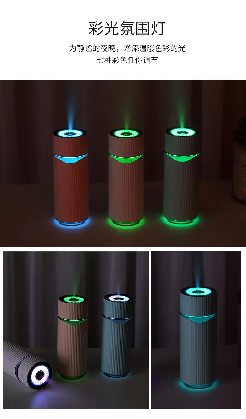 M9 Humidifier MUJI-style Mini Car Mounted Household Cleaner USB Mute Humidification Water Replenishing Instrument Creative Gifts