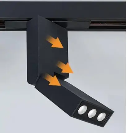 6W Black Body 6 Вт 12 Вт Магнитный Трековый светильник s подвесной Светодиодный точечный светильник светодиодный магнитный светильник Трековый светильник для дома магазин одежды магазин художественная галерея - Испускаемый цвет: 6W Black Body