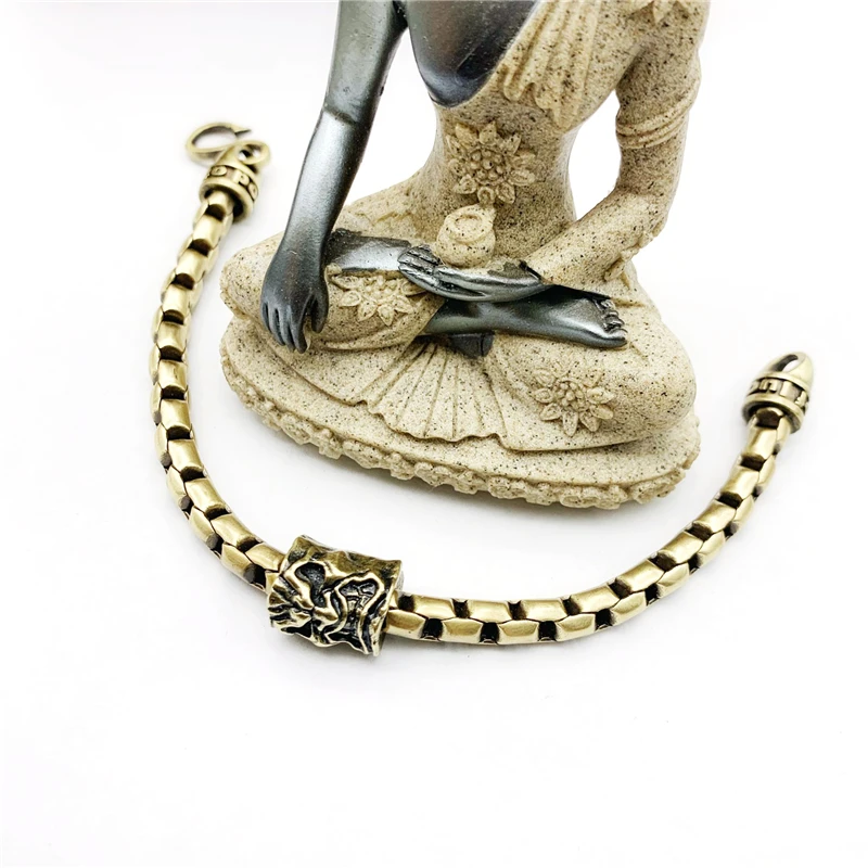skull brass chain bracelet (7)