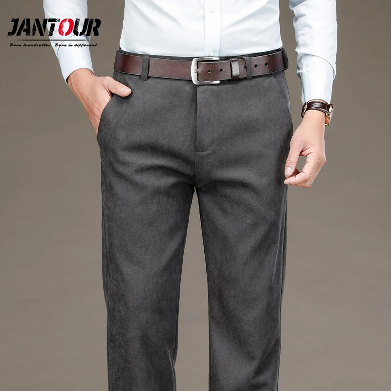 mens slim fit black formal trousers