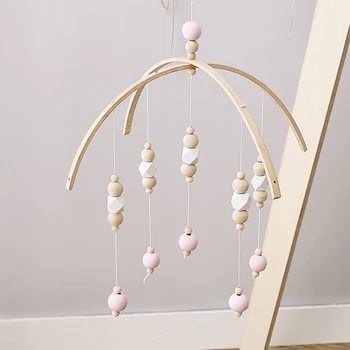 

Baby Crib bell wooden Wind Chimes Bed bell decoration children room rattles toy Nursery Ornament YZL040