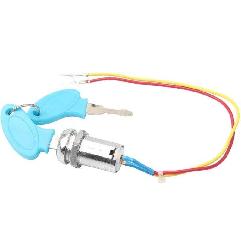 Outdoor Sports Universal 2 Wires Ignition Key Switch Lock Scooter Kart