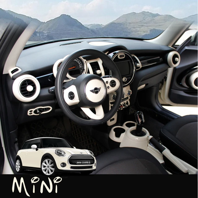 Accesorios interiores de coche para MINI ONE COOPER S JCW F55 F56 F57,  pegatina de freno de mano para volante, modificación decorativa de estilo -  AliExpress