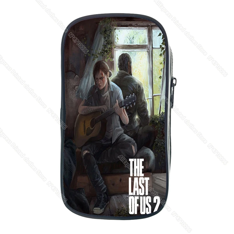 New Game The Last of Us 2 Pencil Case School Supplies for Kids Stationery 3D Print Storage Pouch Cosmetic Cases Makeup Box Bags