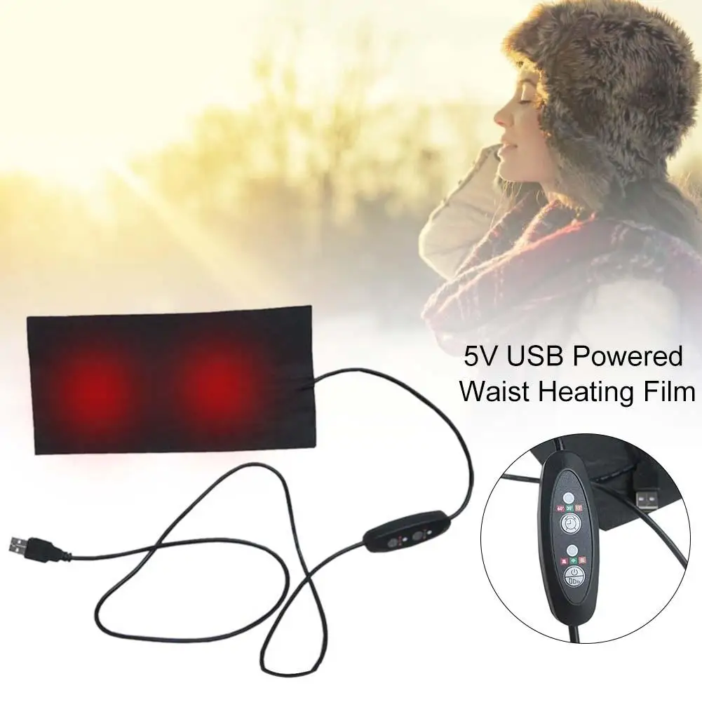 USB Заряженная одежда грелка 5 в электрический нагревательный лист 3 передач Регулируемая температура грелка талии грелка артритик