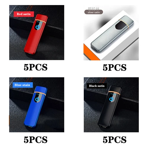 Combination K 20 шт./лот, ветрозащитная usb-зажигалка, ультратонкая сенсорная индукция для мужчин, гаджеты для мужчин, подарки, аксессуары для сигарет - Цвет: Combination K