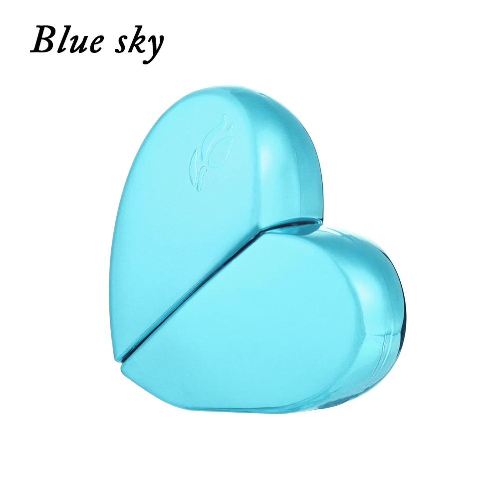 blue sky 1 шт. 25 мл 6 цветов стеклянные флаконы духов в форме сердца с Заправляемый спрей пустой распылитель духов для женщин косметические контейнеры - Цвет: blue sky