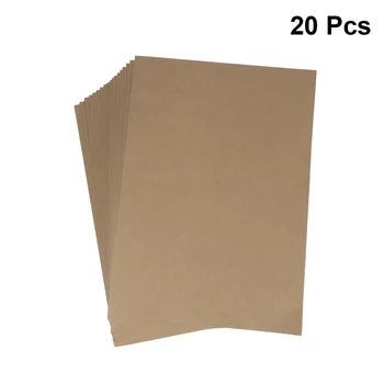 

20pcs A4 Kraft Paper Presentation Folder Project File Document Folder Office Set Paper Capa-citor Contract Mix To Work